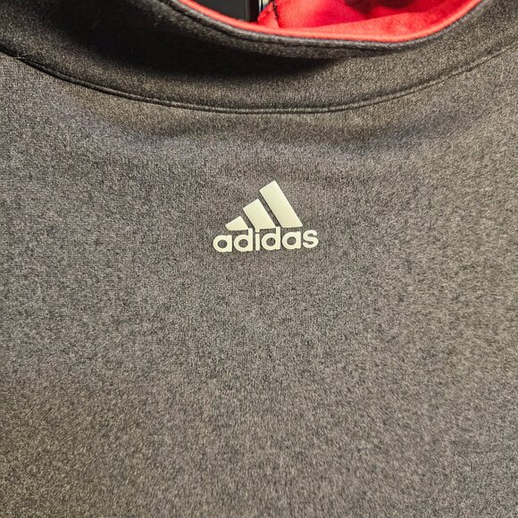 Adidas Golf ClimaCool 1/4 Zip Gray Heather Stretch Sleeveless Vest Men's 2XL - Picture 3 of 5